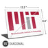 Massachusetts Institute of Technology MIT Logo Universal Laptop 15in (12.2 x 8.8in) Skin